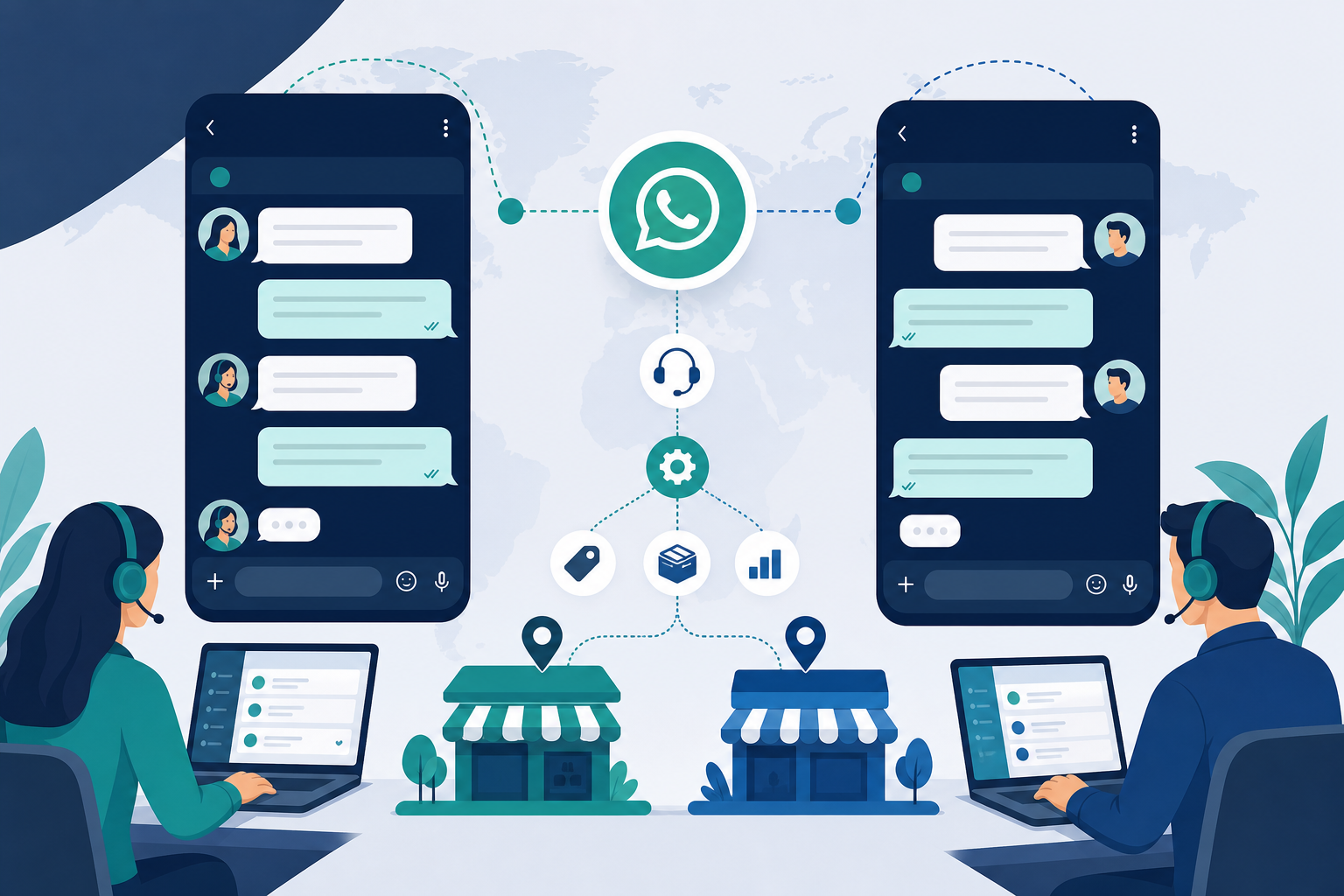 Bilingual WhatsApp support workflows for regional stores
