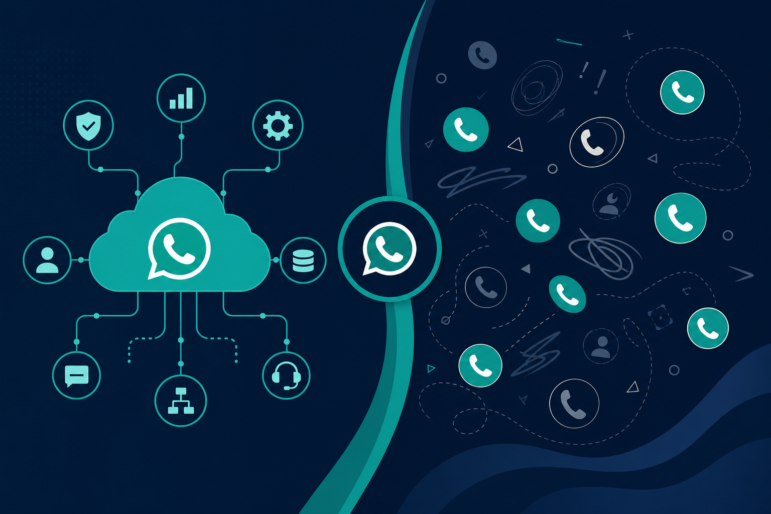 WhatsApp Cloud API vs pasting a number in your footer