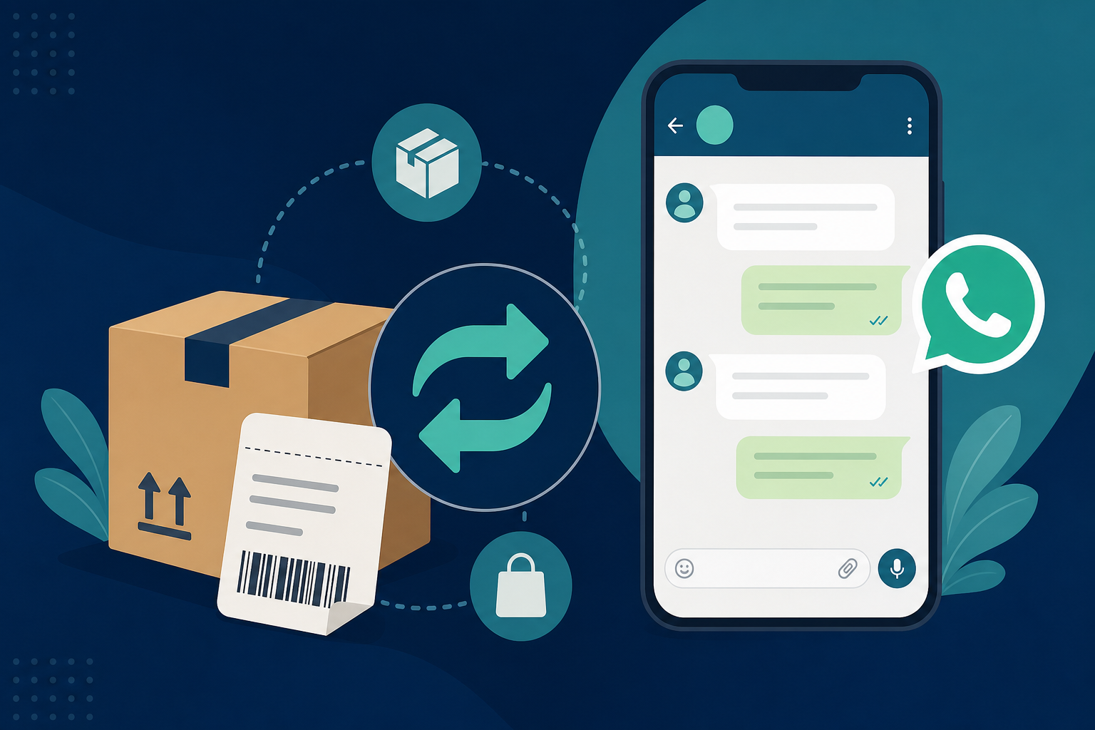 Returns and exchanges in a WhatsApp shared inbox