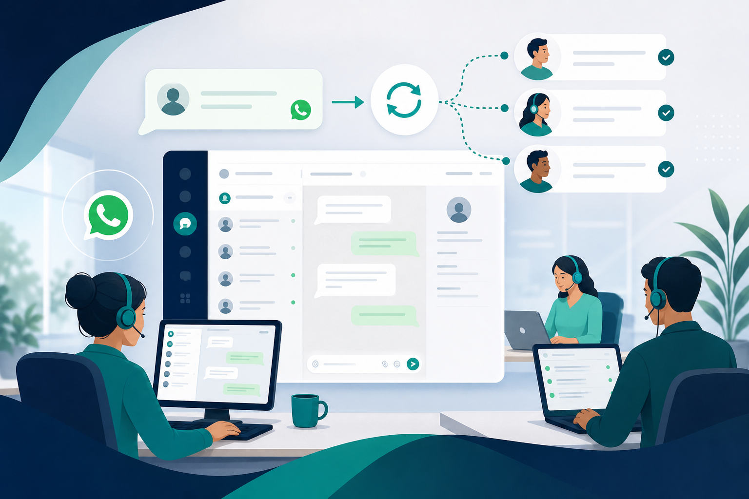 Why round-robin beats “everyone grab chats” in WhatsApp support